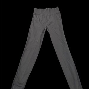 Woman’s grey leggings